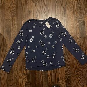 Old Navy Blue Long Sleeve Blouse